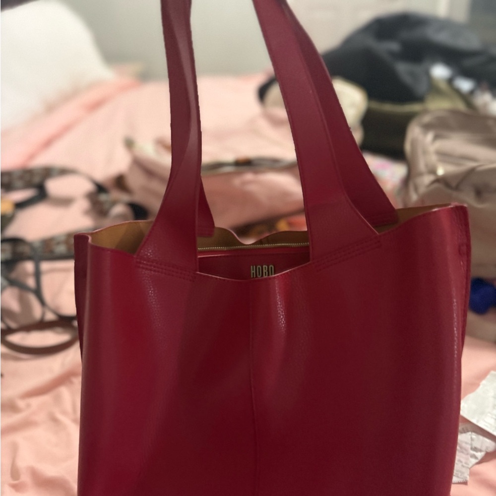 HOBO Cherry Leather Tote